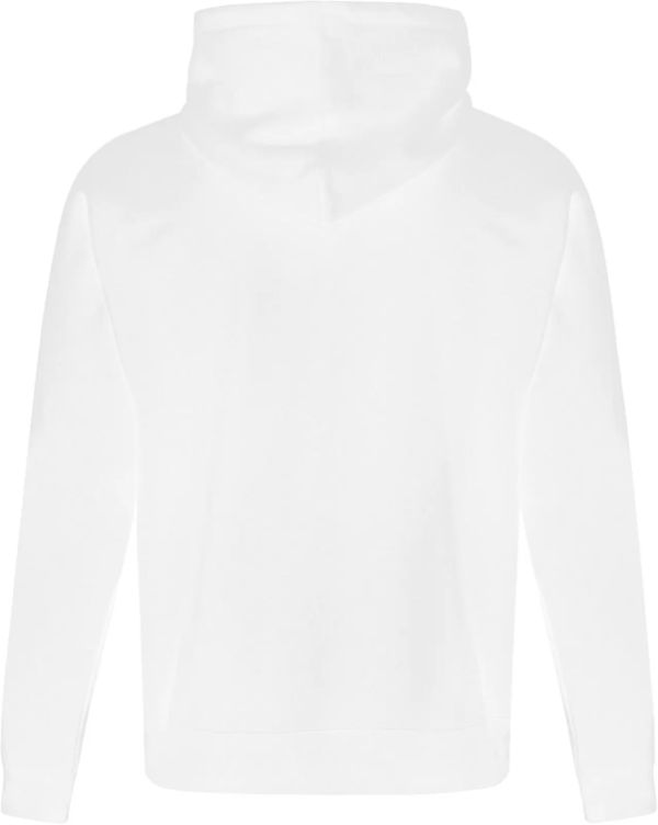 Am image of a Custom ATC Everyday Fleece Full Zip Hooded Sweatshirt in White!