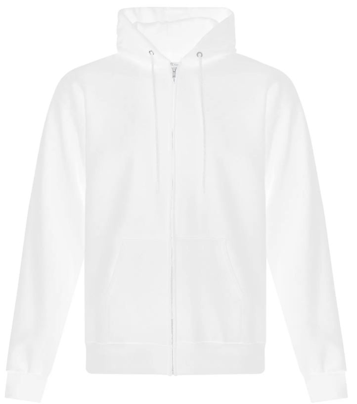 ATC Everyday Fleece Full Zip Hooded Sweatshirt in White