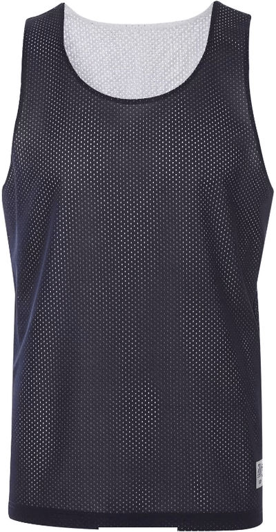 Am image of a Custom ATC Pro Mesh Reversible Tank in True Navy/White!