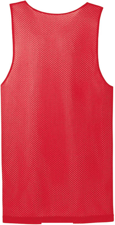 Am image of a Custom ATC Pro Mesh Reversible Tank in True Red/White!
