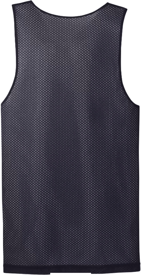 Am image of a Custom ATC Pro Mesh Reversible Tank in True Navy/White!