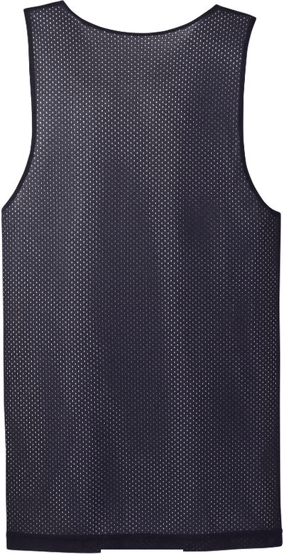 Am image of a Custom ATC Pro Mesh Reversible Tank in True Navy/White!