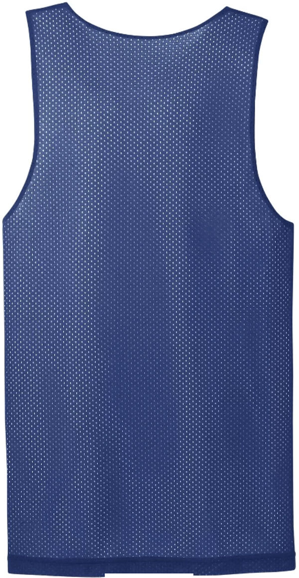 Am image of a Custom ATC Pro Mesh Reversible Tank in True Royal/White!