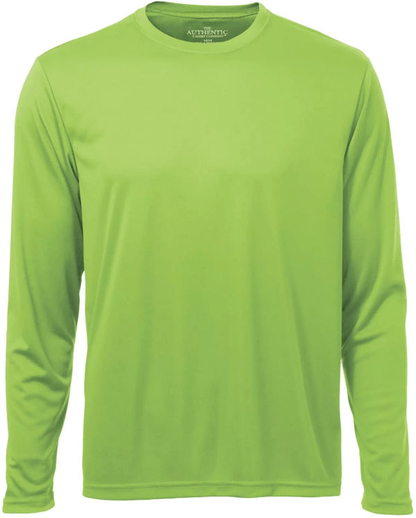 Am image of a Custom ATC Pro Team Long Sleeve Tee in Lime Shock!
