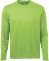 Am image of a Custom ATC Pro Team Long Sleeve Tee in Lime Shock!