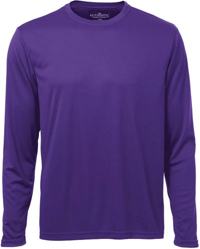 Am image of a Custom ATC Pro Team Long Sleeve Tee in Purple!