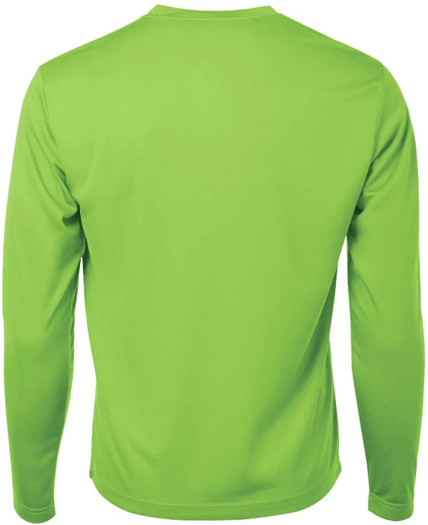 Am image of a Custom ATC Pro Team Long Sleeve Tee in Lime Shock!