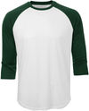 Am image of a Custom ATC Pro Team Baseball Jersey in White/Forest Green!