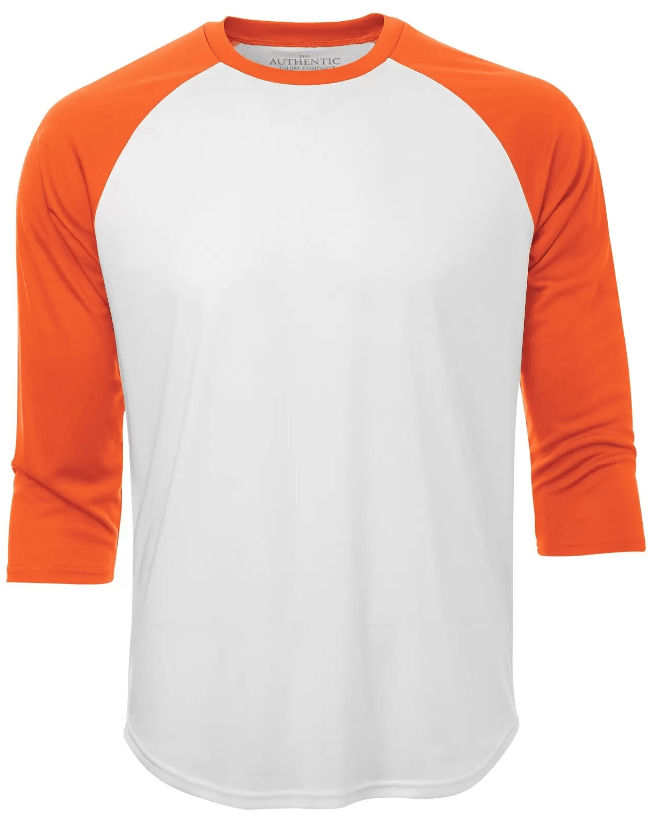 ATC Pro Team Baseball Jersey in White/Deep Orange