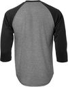 Am image of a Custom ATC Pro Team Baseball Jersey in Charcoal Heather/Black!