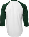 Am image of a Custom ATC Pro Team Baseball Jersey in White/Forest Green!