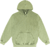 Am image of a Custom LA Apparel Heavy Fleece Hood PO 14oz MW in Matcha!