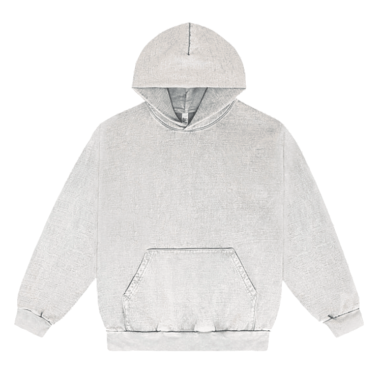 LA Apparel Heavy Fleece Hood PO 14oz MW in Limestone