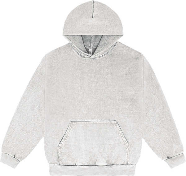 Am image of a Custom LA Apparel Heavy Fleece Hood PO 14oz MW in Limestone!