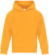Am image of a Custom ATC Everyday Fleece Hooded Youth Sweatshirt in Gold!