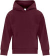 Am image of a Custom ATC Everyday Fleece Hooded Youth Sweatshirt in Maroon!