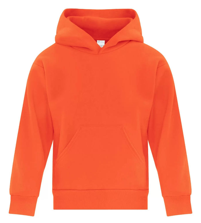 ATC Everyday Fleece Hooded Youth Sweatshirt in Orange