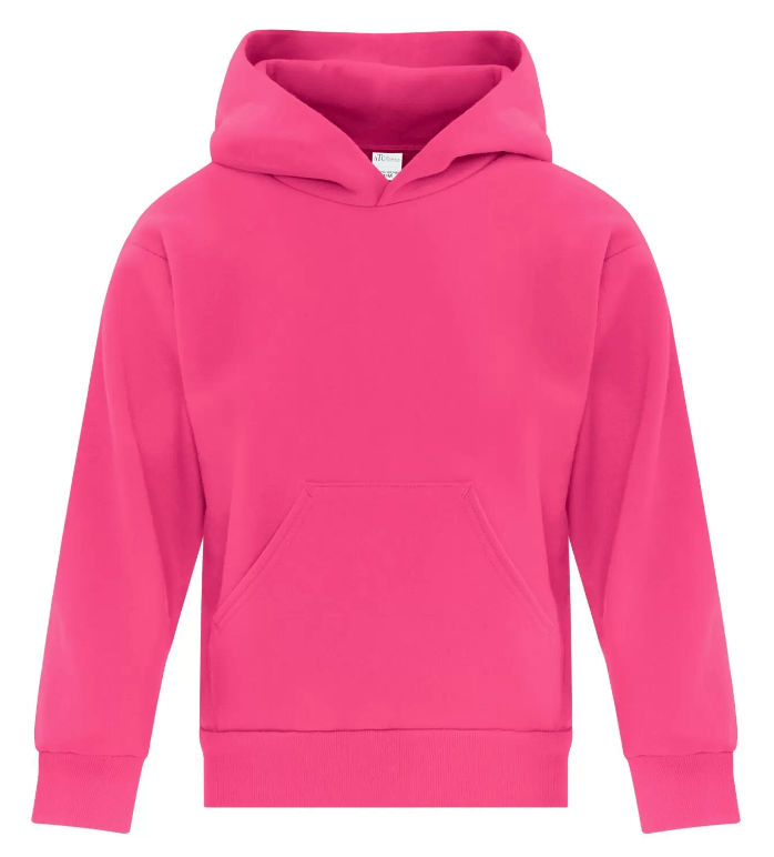 ATC Everyday Fleece Hooded Youth Sweatshirt in Sangria