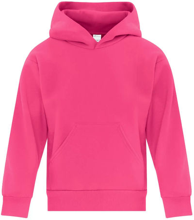 Am image of a Custom ATC Everyday Fleece Hooded Youth Sweatshirt in Sangria!