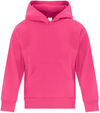Am image of a Custom ATC Everyday Fleece Hooded Youth Sweatshirt in Sangria!