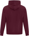 Am image of a Custom ATC Everyday Fleece Hooded Youth Sweatshirt in Maroon!
