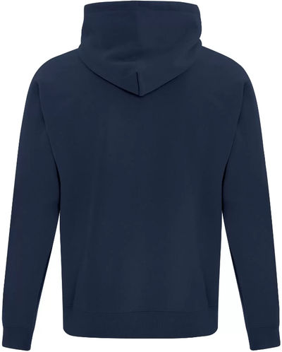 Am image of a Custom ATC Everyday Fleece Hooded Youth Sweatshirt in Navy!