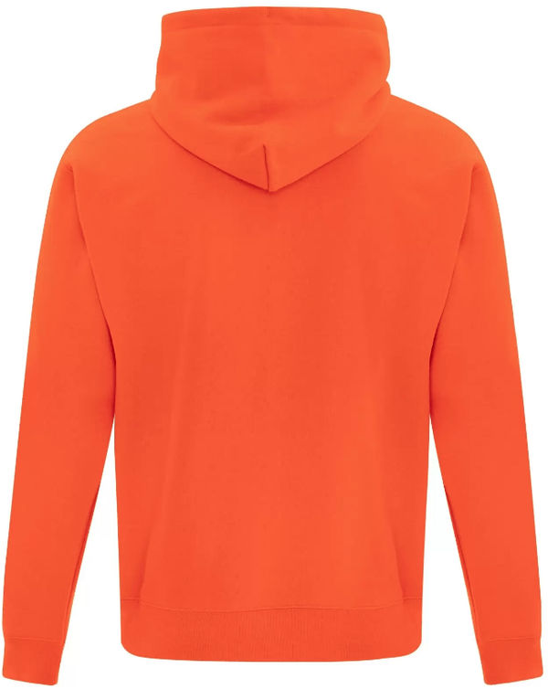 Am image of a Custom ATC Everyday Fleece Hooded Youth Sweatshirt in Orange!