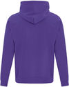 Am image of a Custom ATC Everyday Fleece Hooded Youth Sweatshirt in Purple!