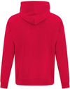 Am image of a Custom ATC Everyday Fleece Hooded Youth Sweatshirt in Red!