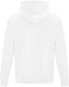 Am image of a Custom ATC Everyday Fleece Hooded Youth Sweatshirt in White!