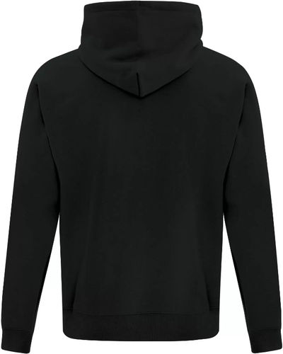 Am image of a Custom ATC Everyday Fleece Hooded Youth Sweatshirt in Black!