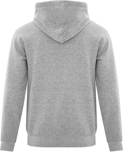 Am image of a Custom ATC Everyday Fleece Hooded Youth Sweatshirt in Athletic Heather!