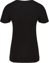 Am image of a Custom ATC Eurospun Ring Spun V Neck Ladies Tee in Black!