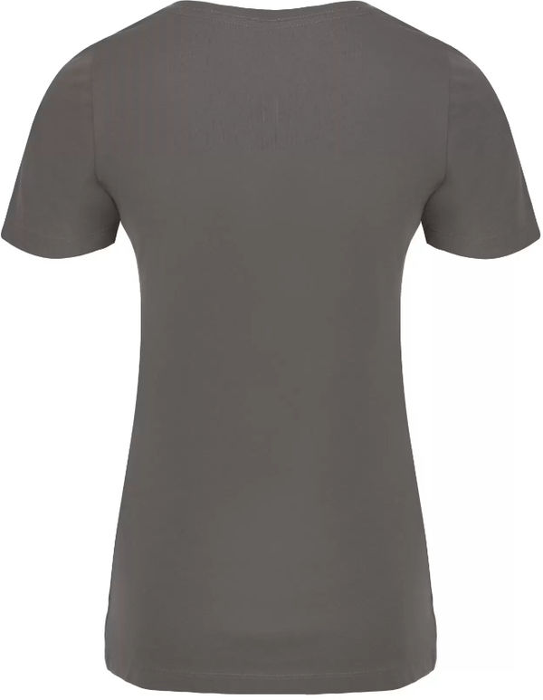 Am image of a Custom ATC Eurospun Ring Spun V Neck Ladies Tee in Coal Grey!