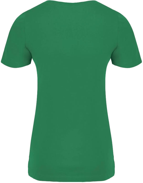 Am image of a Custom ATC Eurospun Ring Spun V Neck Ladies Tee in Kelly Green!