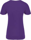 Am image of a Custom ATC Eurospun Ring Spun V Neck Ladies Tee in Purple!