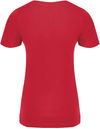 Am image of a Custom ATC Eurospun Ring Spun V Neck Ladies Tee in True Red!