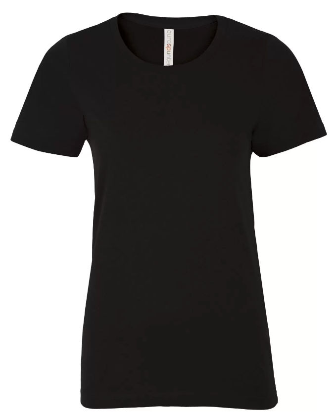 ATC Eurospun Ring Spun Ladies Tee in Black