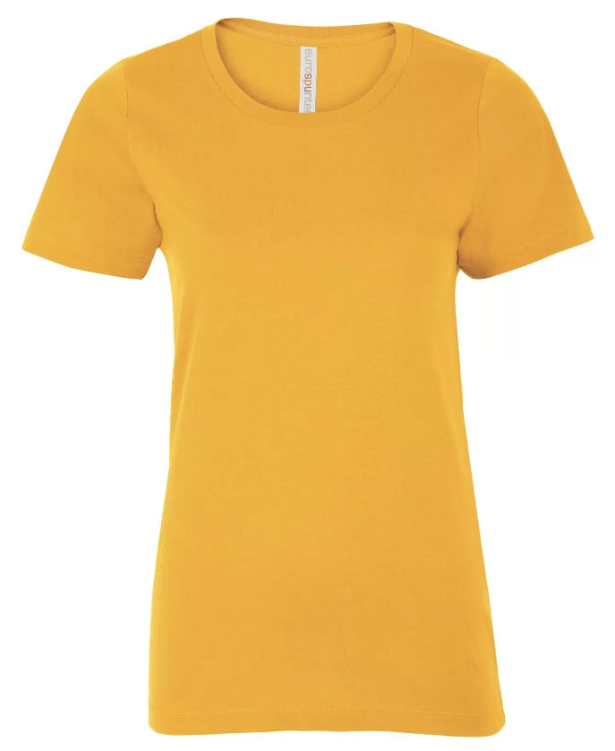 ATC Eurospun Ring Spun Ladies Tee in Gold
