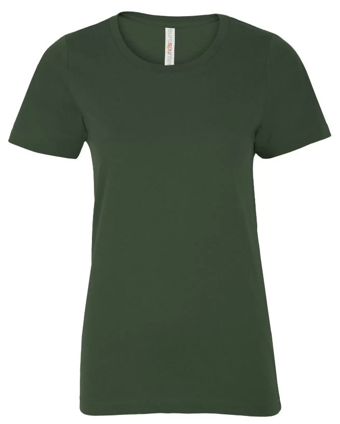 ATC Eurospun Ring Spun Ladies Tee in Forest Green