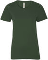 Am image of a Custom ATC Eurospun Ring Spun Ladies Tee in Forest Green!