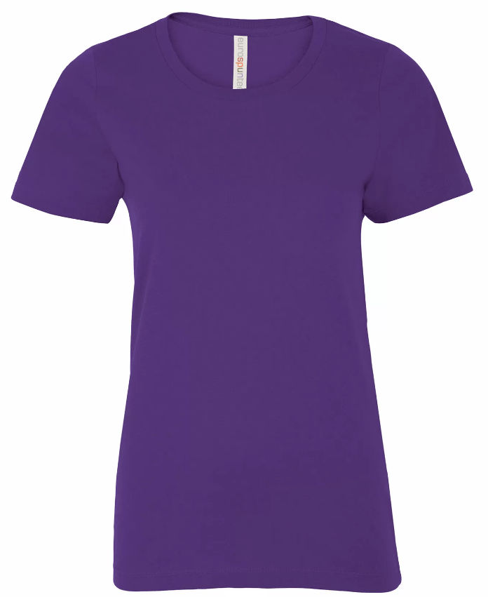 ATC Eurospun Ring Spun Ladies Tee in Purple