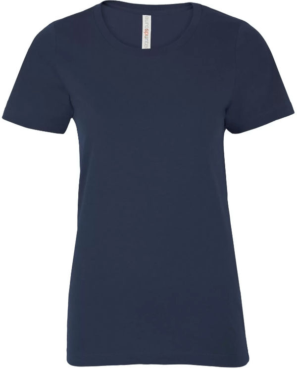 Am image of a Custom ATC Eurospun Ring Spun Ladies Tee in True Navy!