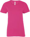 Am image of a Custom ATC Eurospun Ring Spun Ladies Tee in Wild Raspberry!