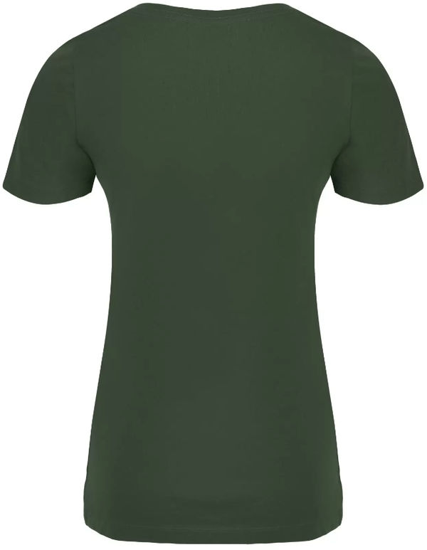 Am image of a Custom ATC Eurospun Ring Spun Ladies Tee in Forest Green!