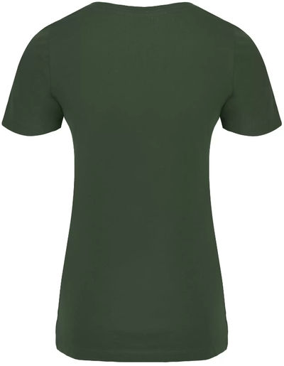 Am image of a Custom ATC Eurospun Ring Spun Ladies Tee in Forest Green!