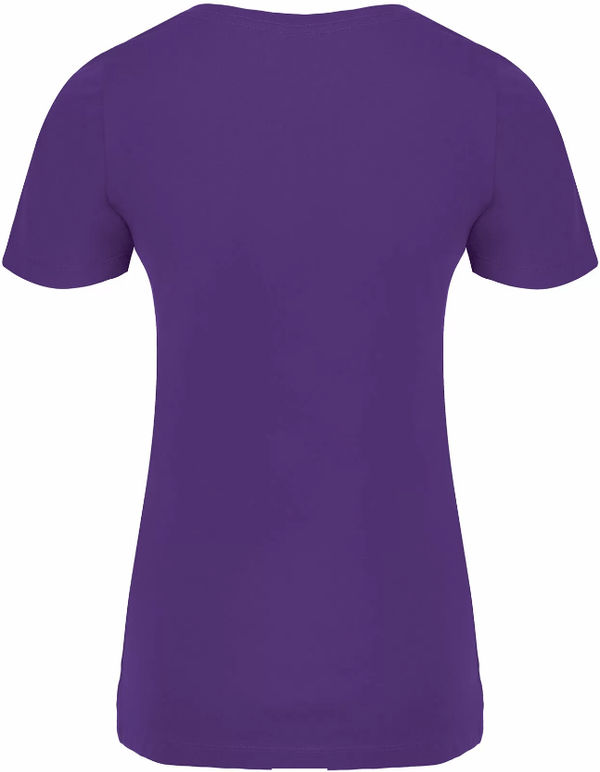 Am image of a Custom ATC Eurospun Ring Spun Ladies Tee in Purple!