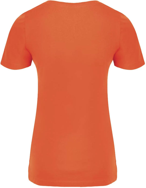 Am image of a Custom ATC Eurospun Ring Spun Ladies Tee in Orange!