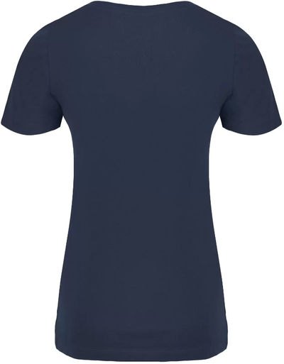 Am image of a Custom ATC Eurospun Ring Spun Ladies Tee in True Navy!