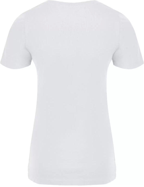 Am image of a Custom ATC Eurospun Ring Spun Ladies Tee in White!